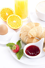 Image showing traditional french breakfast croissant isolated