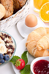 Image showing traditional french breakfast croissant isolated