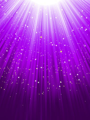 Image showing Stars on purple striped background. EPS 8