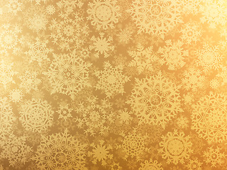 Image showing Golden elegant christmas template. EPS 8