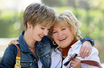 Image showing Happy mother and daughter