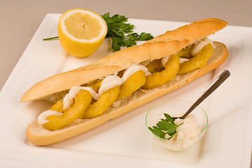 Image showing Squid bocadillo