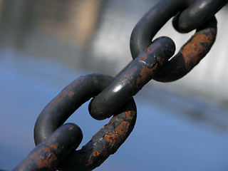 Image showing rusted chain