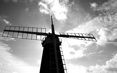 Image showing Windmill silhouette