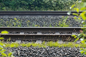 Image showing Danish Railroad tracks