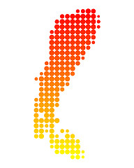 Image showing Map of Lake Neusiedl