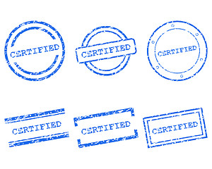 Image showing Certified stamps