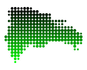 Image showing Map of Dominican Republic