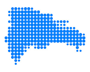 Image showing Map of Dominican Republic