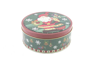 Image showing Christmas tin isolated