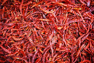 Image showing Hot red pepper background