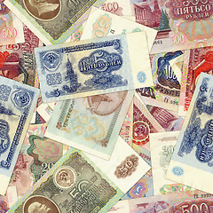 Image showing Money background - Soviet rubles