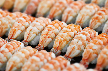 Image showing Japanese cuisine - shrimp sushi