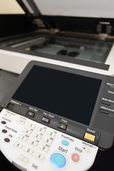 Image showing Keyboard buttons of the laser copier 