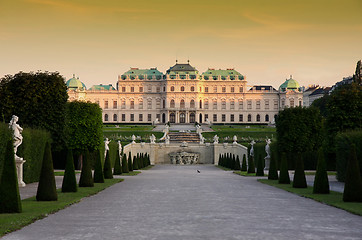 Image showing Baroque castle Belvedere in Vienna, Austria