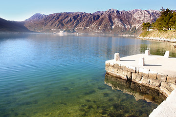 Image showing Kotor bay, Perast, near Kotor, Montenegro