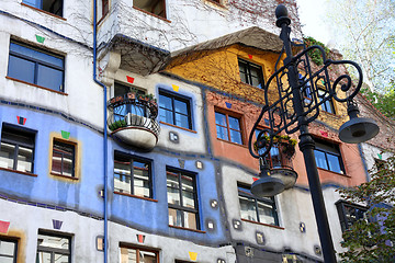 Image showing Hundertwasser House in Vienna, Austria