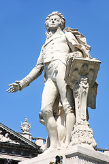 Image showing Statue of Wolfgang Amadeus Mozart in Vienna