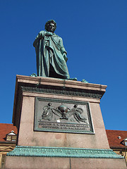 Image showing Schiller statue, Stuttgart