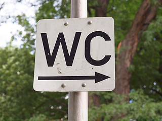 Image showing Toilet sign