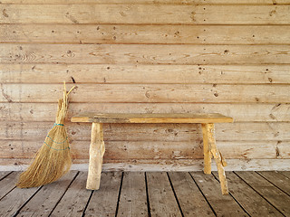 Image showing bench and broom