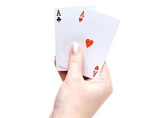 Image showing cards in hand