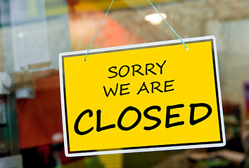 Image showing Closed sign