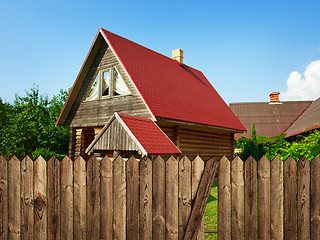 Image showing wooden house 