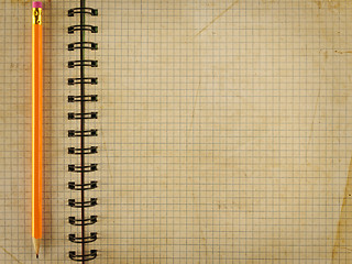 Image showing notepad notebook with pencil 