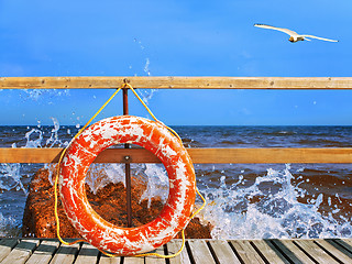 Image showing life-buoy ring