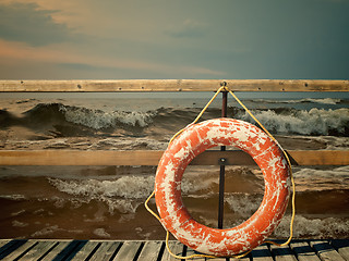 Image showing Storm at the sea