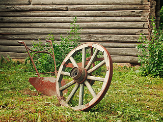 Image showing wheel and plough