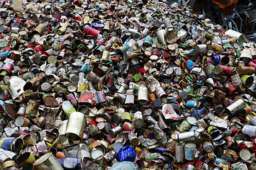 Image showing A lot of cans 