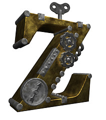 Image showing steampunk letter z