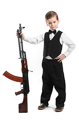 Image showing Boy with a weapon 