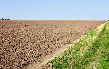 Image showing Furrows near the field edge