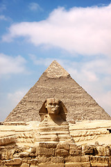 Image showing Sphinx and the Great Pyramid