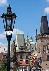 Image showing Karlov or charles bridge in Prague