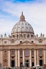 Image showing St. Peter's Basilica in Vatican City in Rome, Italy.