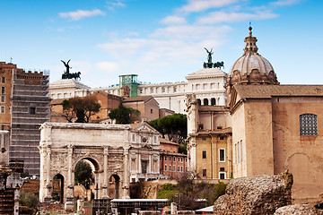 Image showing Roman ruins in Rome.