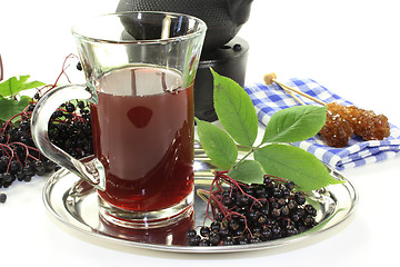 Image showing elderberry tea