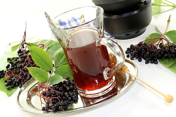 Image showing elderberry tea