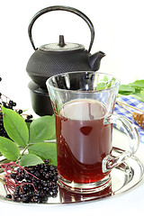 Image showing elderberry tea