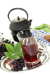 Image showing elderberry tea