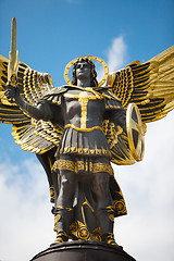 Image showing Monument of Angel in Kiev, independence square