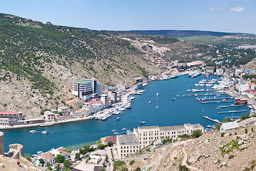 Image showing The Type on bay Balaklavy. Ukraine, Sevastopol, Black sea