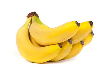 Image showing A bunch of bananas isolated