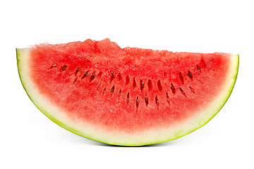 Image showing Slice of Watermelon isolated on white