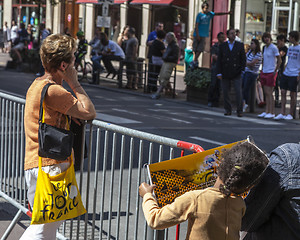 Image showing Spectators of Le Tour de France