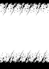 Image showing black brushes border